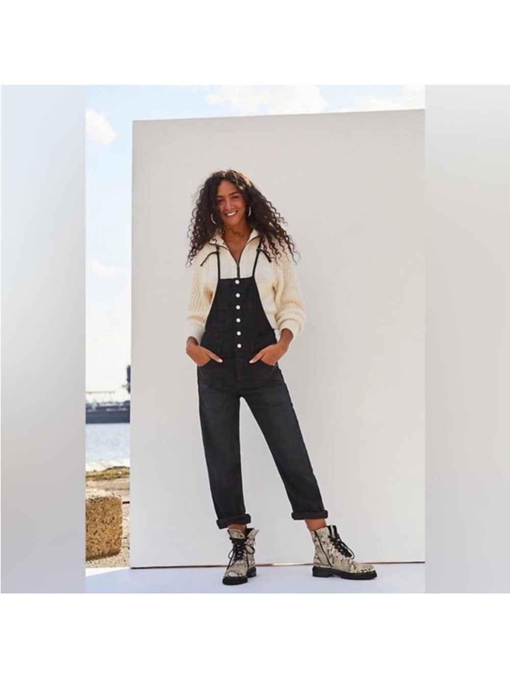 Anthropologie Pilcro Overalls Black Sz 32